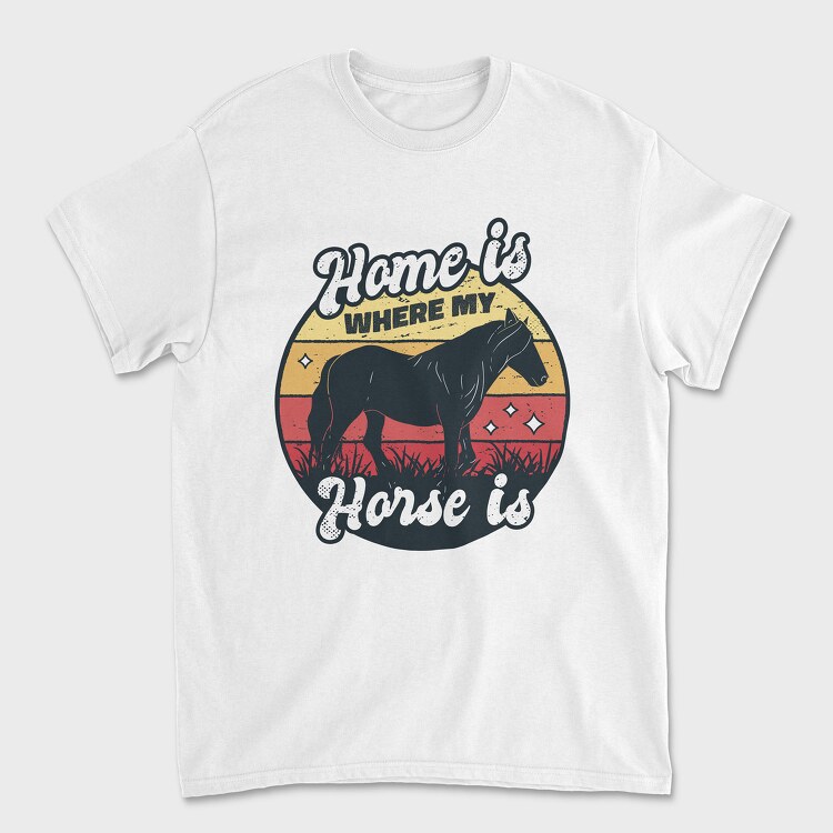 Home Horse, Unisex Men's T-Shirt
