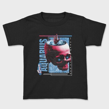 Horoscope Aquarius, Kids' T-Shirt