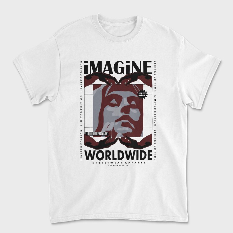 Imagine 1, Unisex Men's T-Shirt