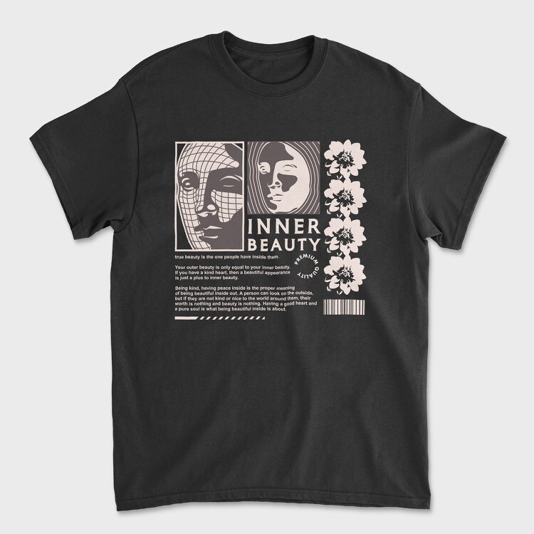 Unisex Men's T-Shirt, Inner Beauty 2