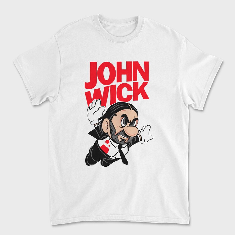 John Wick Mario, Unisex Men's T-Shirt