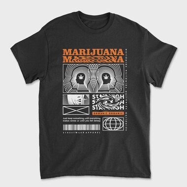 Unisex Men's T-Shirt, Marijuana 2