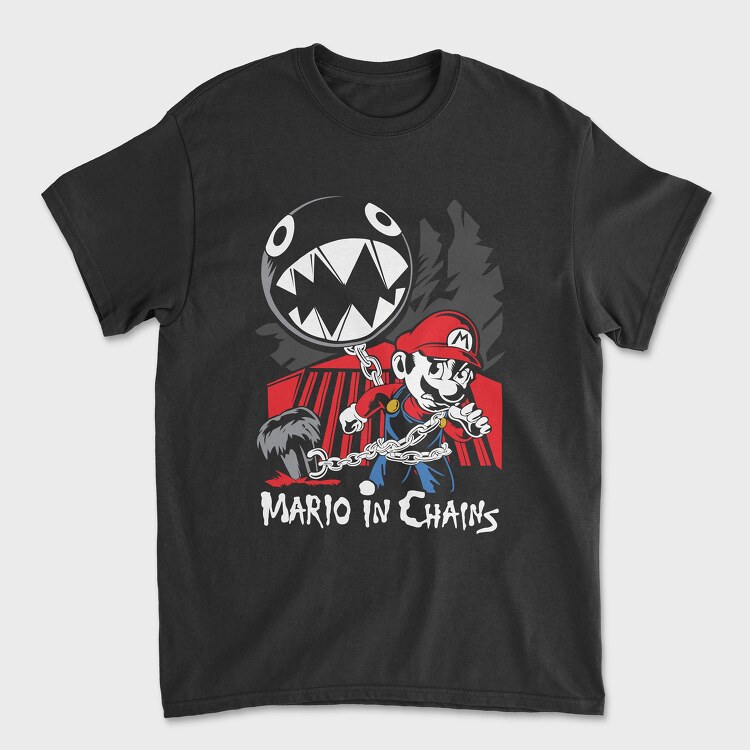 Mario In Chains, Унисекс Мъжка Тениска