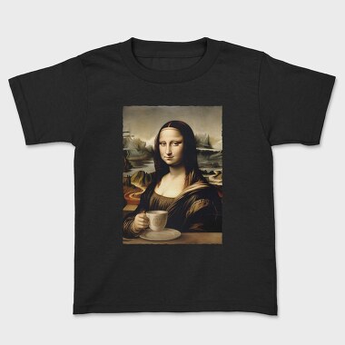 Monalisa Coffee, Kids' T-Shirt
