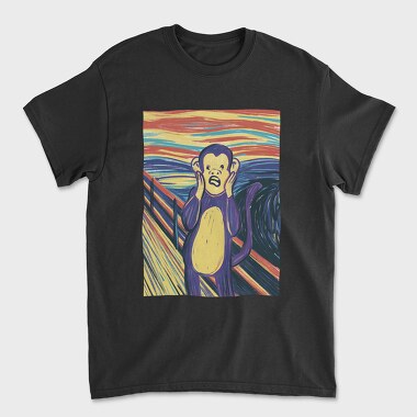 Monkey Scream, Unisex Men's T-Shirt