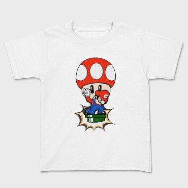 Moshroom Mario, Kids' T-Shirt