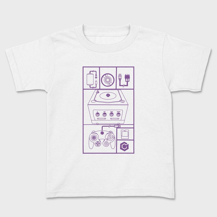 Retro Gaming Entertainment System 2, Kids' T-Shirt