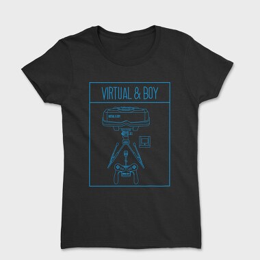 Retro Gaming Virtual And Boy, Women's T-Shirt