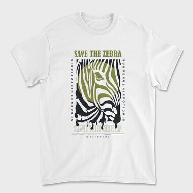 Унисекс Мъжка Тениска, Save The Zebra 2