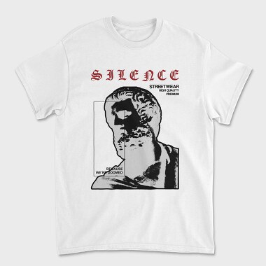 Unisex Men's T-Shirt, Silence 1