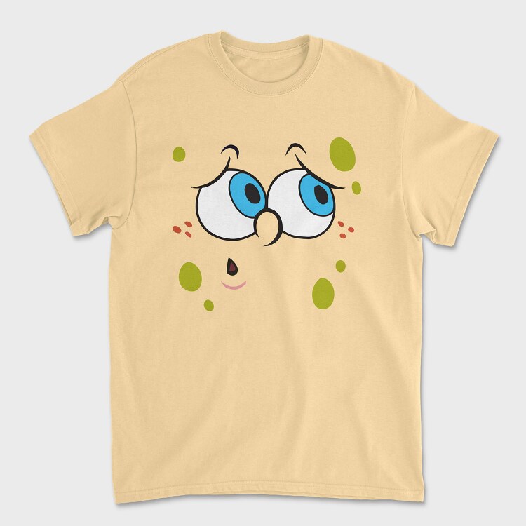 SpongeBob face 12, Unisex Men's T-Shirt