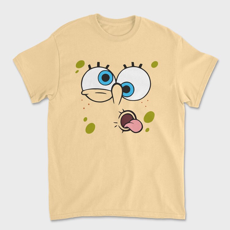 SpongeBob face 14, Unisex Men's T-Shirt