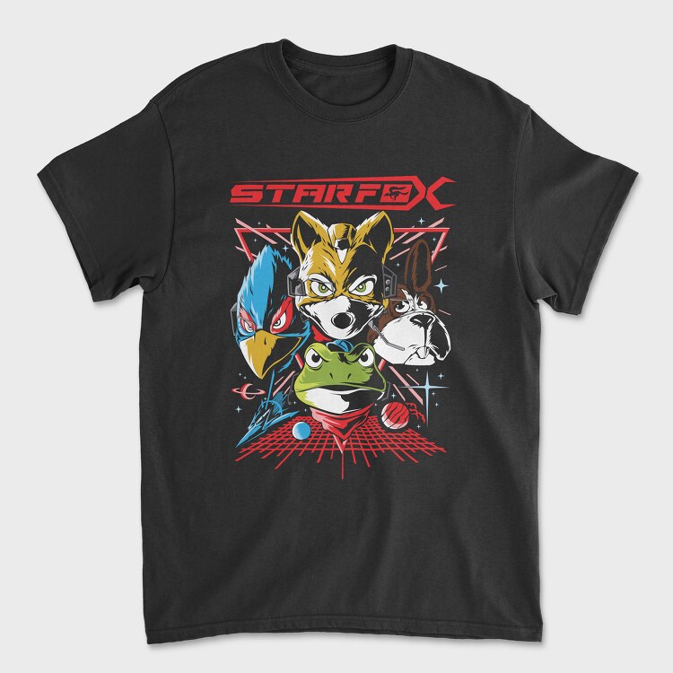 Star Fox, Унисекс Мъжка Тениска