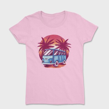 Sunset Beach Van, Women's T-Shirt