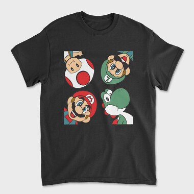 Super Mario 1, Unisex Men's T-Shirt