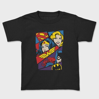 Supergirl Wonder Woman Batwoman, Kids' T-Shirt