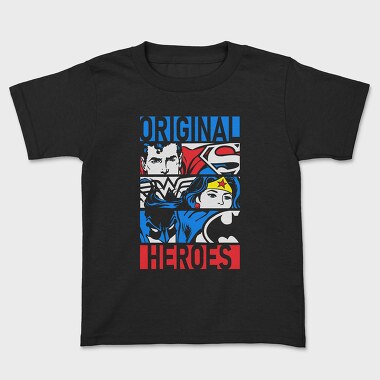 Superman Wonder Women Batman, Kids' T-Shirt