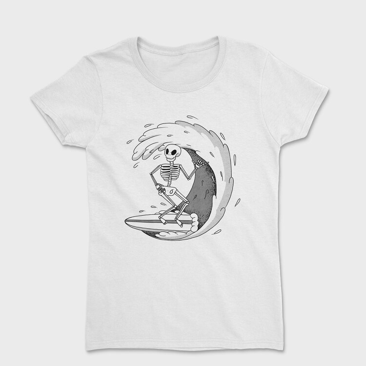 Surf Skeleton, Women's T-Shirt