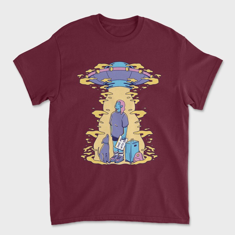 Take Me With You Ufo, Unisex Men's T-Shirt