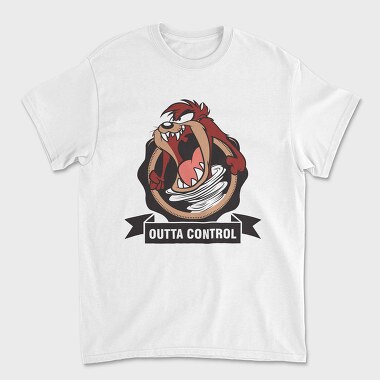 Tasmanian Devil Outta Control, Unisex Men's T-Shirt