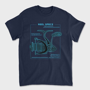 Tech Reel Diagram, Unisex Men's T-Shirt