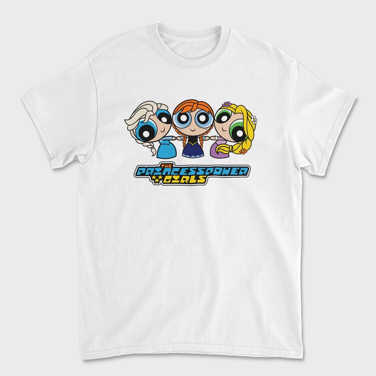 The Powerpuff Girls Frozen Rapunzel, Unisex Men's T-Shirt