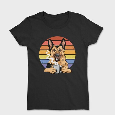 Angry German Shepherd Coffee, Women's T-Shirt