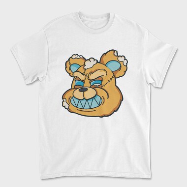 Angry Teddy Bear, Unisex Men's T-Shirt