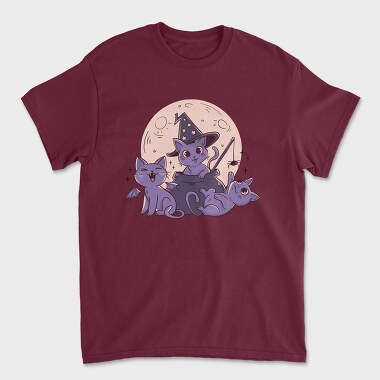 Cats Halloween Composition, Unisex Men's T-Shirt