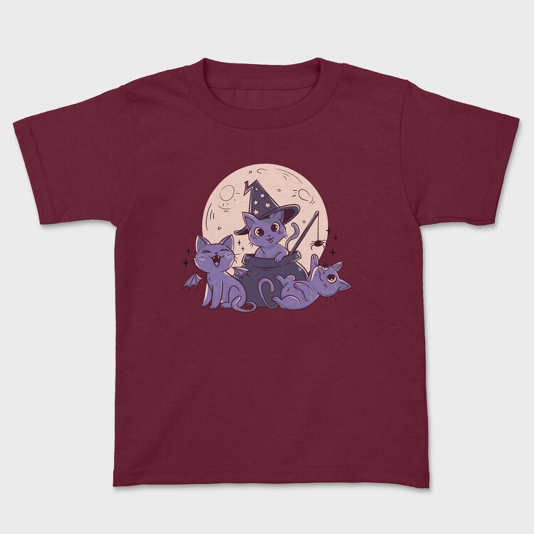 Cats Halloween Composition, Kids' T-Shirt