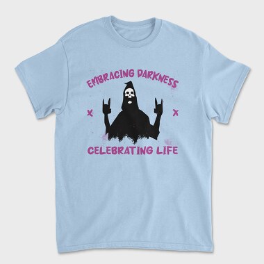 Embracing Darkness, Unisex Men's T-Shirt