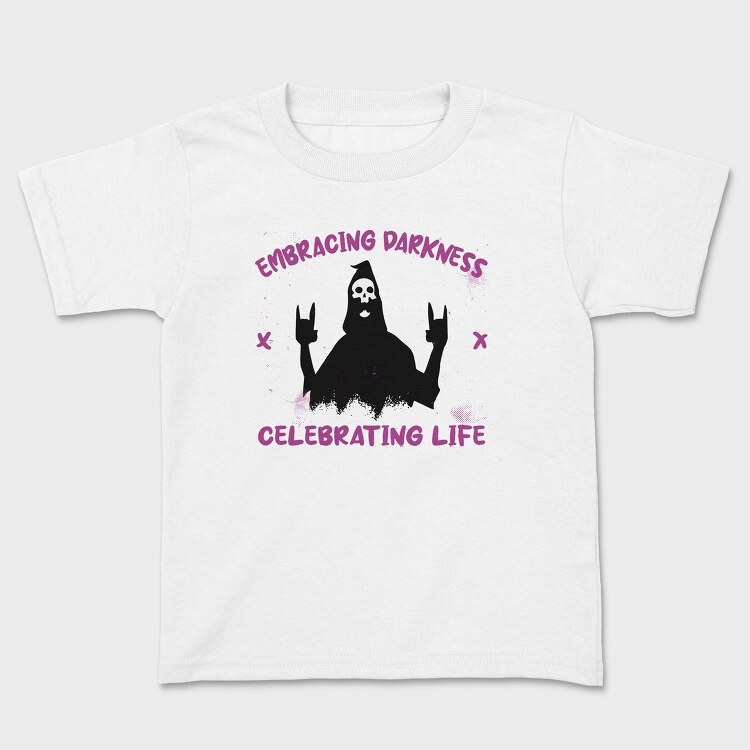 Embracing Darkness, Kids' T-Shirt