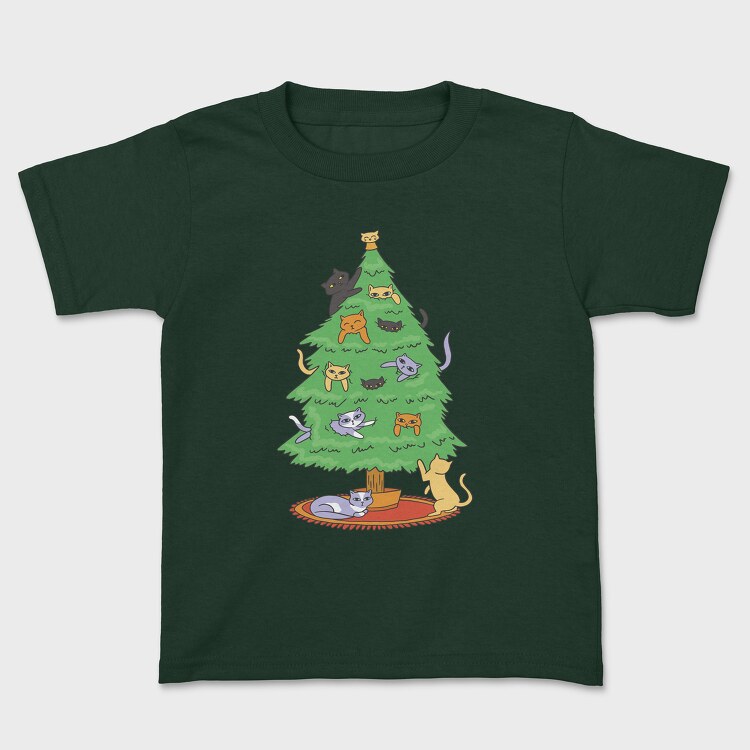 Cats on Tree, Kids' T-Shirt