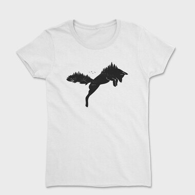 Hunting Fox Silhouette, Women's T-Shirt