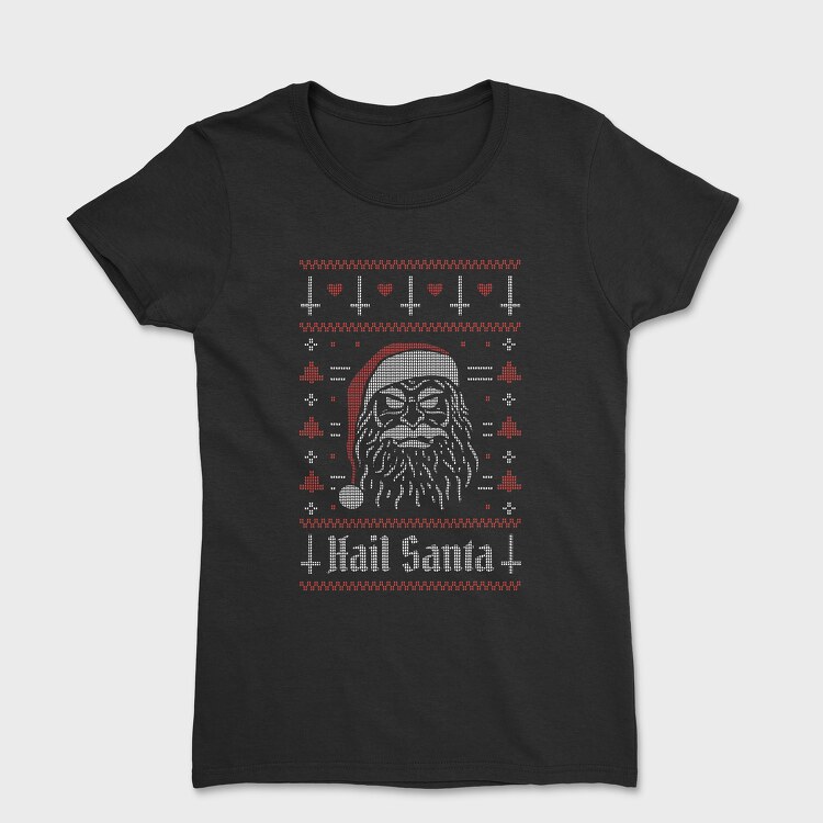 Evil Santa Ugly Sweater, Women's T-Shirt
