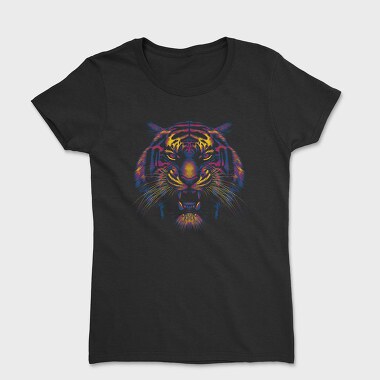Tiger Colorful, Women's T-Shirt