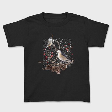 Chickadee Bird, Kids' T-Shirt