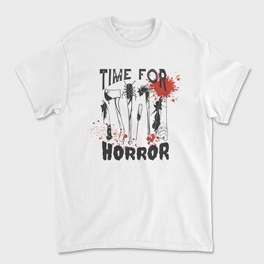 Time for Horror Halloween, Unisex Men's T-Shirt