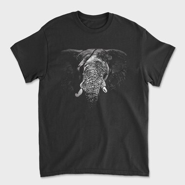 Eyepatch Elephant Portrait, Unisex Men's T-Shirt