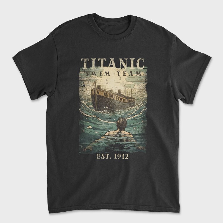 Titanic Swim Team, Унисекс Мъжка Тениска