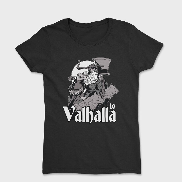 To Valhala Odin Wolves, Women's T-Shirt