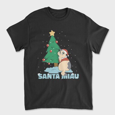 Unisex Men's T-Shirt, Chistmas Cat