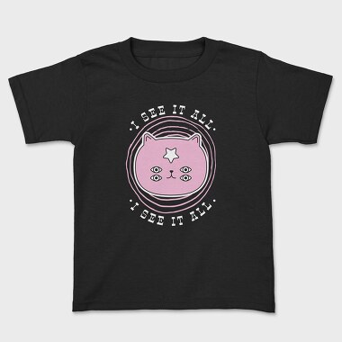 I See It All Cat, Kids' T-Shirt