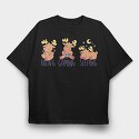Christmas Cat Flat, Unisex Men's T-Shirt