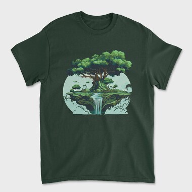 Tree Waterfall, Unisex Men's T-Shirt
