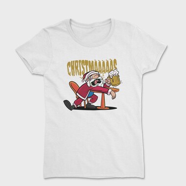 Christmas Santa Beer, Women's T-Shirt