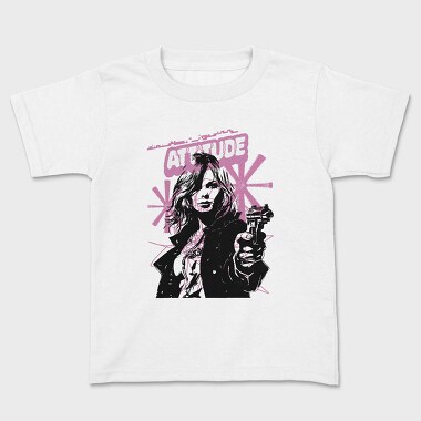 Attitude Girl, Kids' T-Shirt