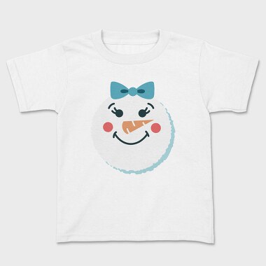 Christmas Snowman Faces 2, Kids' T-Shirt