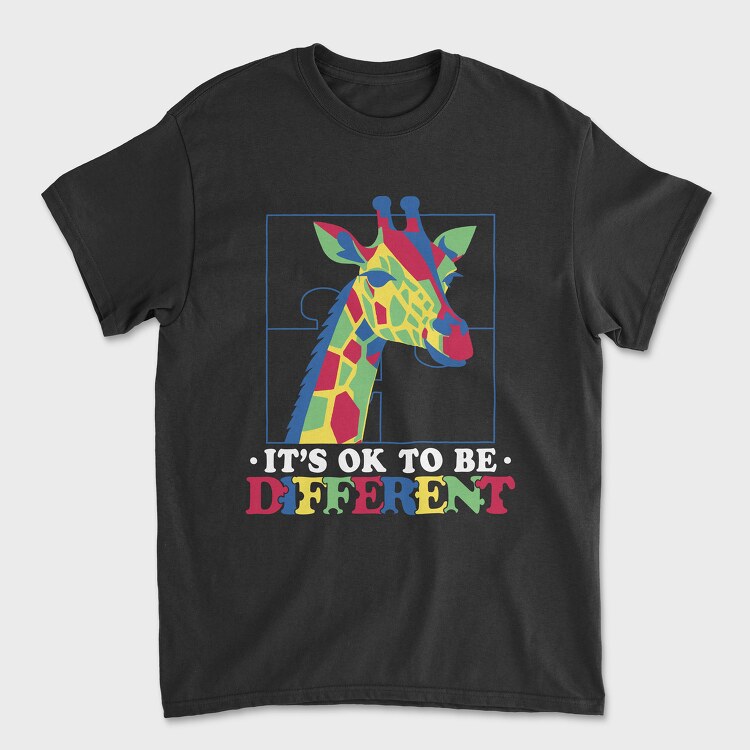 Autism Giraffe, Unisex Men's T-Shirt
