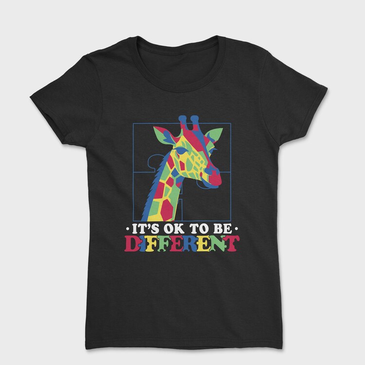 Autism Giraffe, Women's T-Shirt